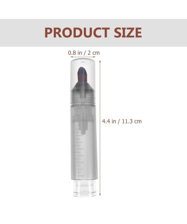 FRCOLOR Hair Oil Applicator Bottle | Clear Twist Top Scalp Care Comb | 11.3x2cm Squeeze Plastic Bottle for Roots Supplies - Buy Online on SooperMarket.com
