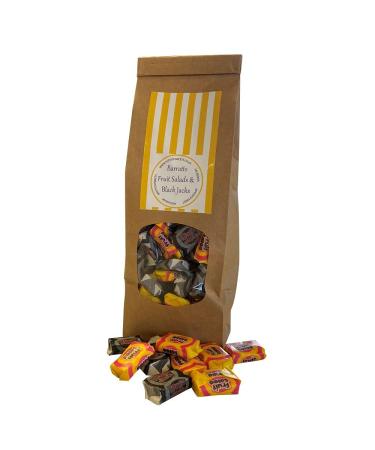 Personalized Customise With Your Own Message or Image 400g Bag of Black Jacks and Fruit Salads Sweets