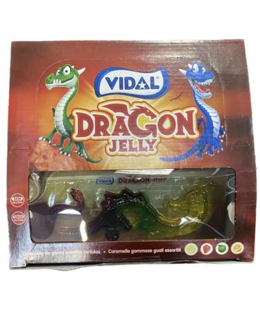 Vidal Dragon Jelly 11 x 2 x 33g 726g Assorted Flavour Jellies