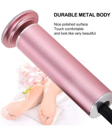 Adjustable Speed Electric Foot Callus Remover with 60 Replacement Sandpaper Discs | Powerful Pedicure Electronic Foot File for Dead Dry Hard Skin Calluses | Pink - Buy Online on SooperMarket.com