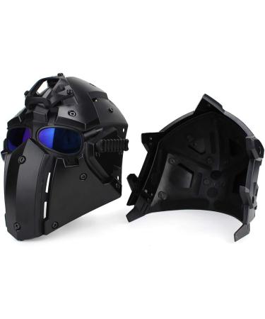 iMeshbean Full Face Protective Mask Helmet with Visor Goggles - Black - Buy Online on SooperMarket.com