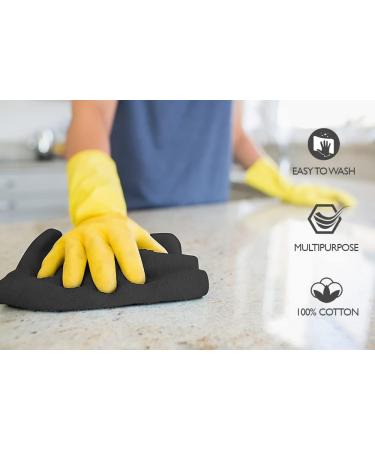 Softolle Premium Wash Cloths - Pack of 12 Luxury 100% Combed Ring Spun Cotton Face Towels - Ultra Soft & Highly Absorbent - 13 x 13 Inches - Grey - Buy Online on SooperMarket.com