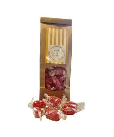 Personalized Customise With Your Own Message or Image 300g Bag of Individually Wrapped Royale Strawberry Sherbets Sweets