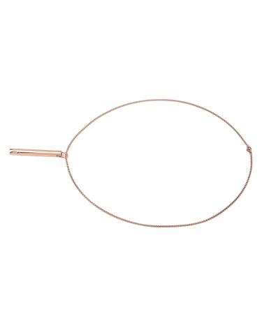 Mindful Breathing Necklace Skin Friendly Stress Relief Mindful Necklace Titanium Steel for Women for Daily Wear Rose Gold