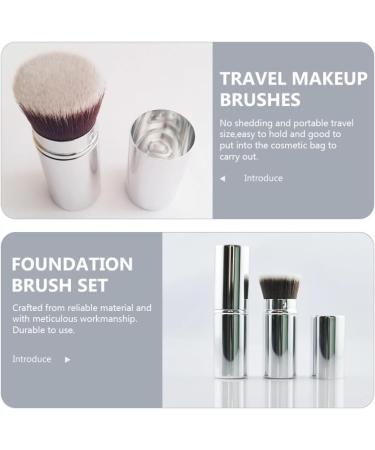 FOMIYES Retractable Makeup with Cover Powder Foundation Brush Powder Brush Foundation Retractable Brush Cosmetic Applicator Makeup Supplies Artificial Fiber Telescopic - Buy Online on SooperMarket.com