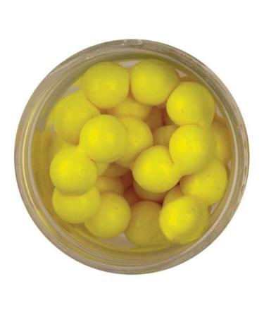 Berkley PowerBait Power Eggs Floating Magnum , Fluorescent Yellow - Garlic Scent, .5 oz Small Jar