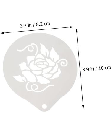 Zerodeko 3pcs Coffee Pull Pattern Molds for Chocolate Coffee Design Stencils Bunny Coffee Stencils Latte Art - Buy Online on SooperMarket.com