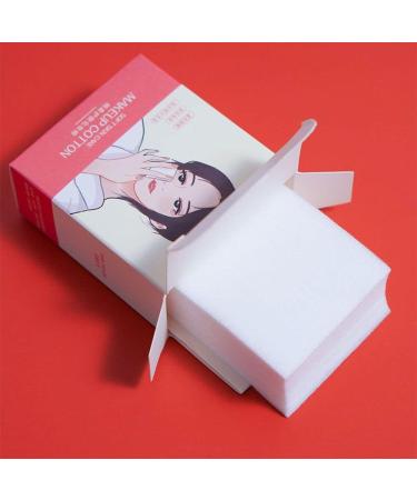 1 Box White Cotton Tissue Non-Toxic Skin Care Nonwoven Nail Wipes No Skin Irritation No allergens Disposable Remover Makeup Cotton Pads Cosmetic
