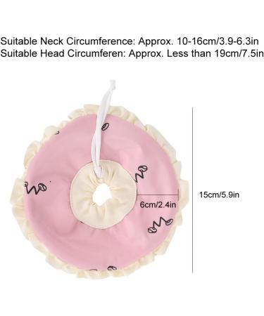 DERCLIVE Small Pet Elizabeth Collar - Protective Nursing Ring for Guinea Pig Rabbit Sugar Glider - Pink/Blue L. Pink - International Shipping Available - Buy Online on SooperMarket.com