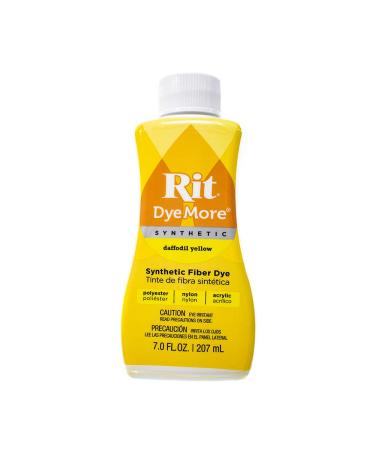 Synthetic Rit Dye More Liquid Fabric Dye Wide Selection of Colors 7 Ounces - Daffodil Yellow