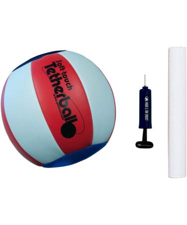 Park & Sun Sports Red, White & Blue Tetherball Set with Accessories - Portable Outdoor Game (3-Piece Pole) - Buy Online on SooperMarket.com