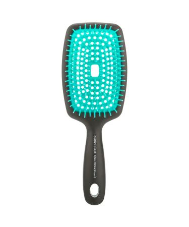 Curl Keeper The Original FLEXY BRUSH (Turquoise) For Detangling and Curl Clumping