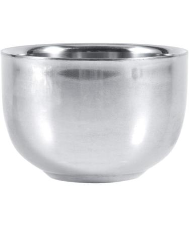 Agatige Double-Layer Stainless Steel Shaving Bowl | Premium Men's Lather Bowl for Barbershops - International Shipping Available - Buy Online on SooperMarket.com
