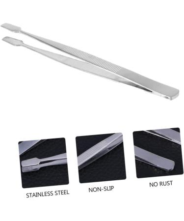 OSALADI Tweezers Stamp Tweezer Stainless Steel Tweezer Stamp Picking Tweezer Beauty Tools Lash Tweezer Pliers Tool Nipper Grafting Lash Supplies Tweezer for Stamp Portable Seal Collector 11CM Silver - Buy Online on SooperMarket.com