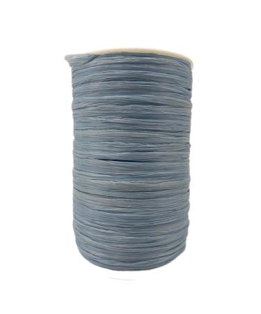 Flat Pastel Blue Raffia Ribbon - 1/4 ''x 100 yd - DIY Home Projects - Gift Packaging - Party Decor - Natural Farms
