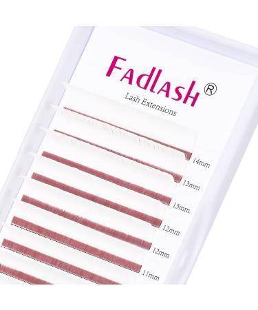 Eyelash Extension Volume 0.07 Color Lashes Extension Easy Fan Lashes Blooming Volume Lash Extensions D Curl Self Fanning Lashes (White 0.07-D, 15-20 Mixed) 0.07-D-White 15-20mm