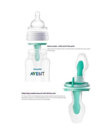 Philips AVENT SCF400/34 Anti-Colic 4oz 3pk Clear Bottle with Insert - Buy Online on SooperMarket.com