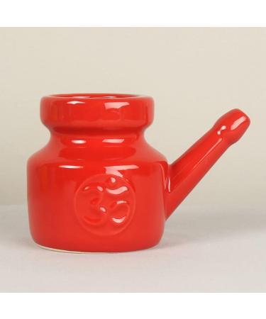 piuryue 350Ml Ceramic Neti Pot Nose Cleaning Pot Leakproof Spout Pot for Nasal Rinsing Nose Washing Men Women Grey - Buy Online on SooperMarket.com