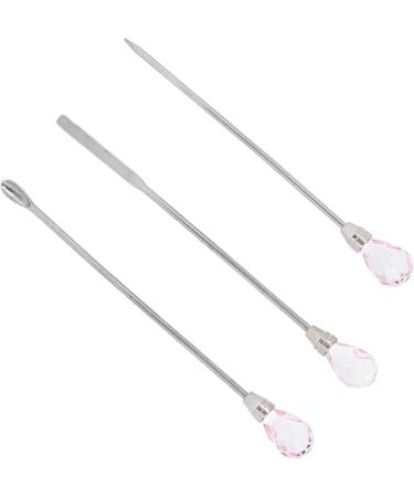 Nail Spatula Stainless Steel Nail Tools for Mixing Nail Polish for Picking Up Nail Decorations(pink) - Buy Online on SooperMarket.com