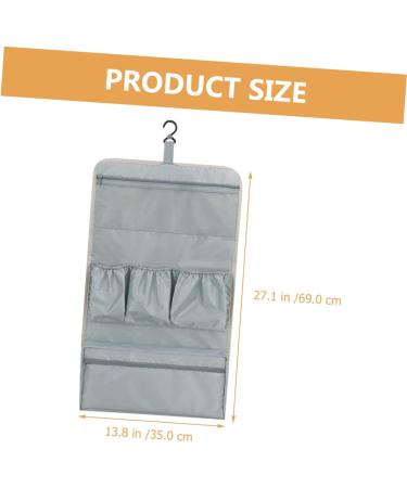 Baluue 4pcs Multifunctional Storage Bag Travel Pouch for Hair Styling Tools Folding Comb Men Leather Grey 69X35CMx4pcs Greyx4pcs - Buy Online on SooperMarket.com