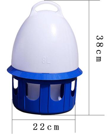 LOVIVER Portable Pigeon Waterer Drinker Cage Accessories Water Pot Container Water Bottle Automatic Bird Water Dispenser for Parrot Parakeet Dove 8L D 22cm H 38CM - Buy Online on SooperMarket.com