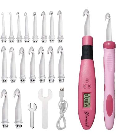 Yarniss Light Up Crochet Hooks Set - 17 Sizes with Stitch & Row Counter - Buy Online on SooperMarket.com