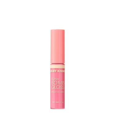 Ruby Kisses Butter Bomb Gloss - Natural Nude Lip Gloss with Vitamin E, Non-Sticky Formula - 7.8mL (Creampie) - Buy Online on SooperMarket.com