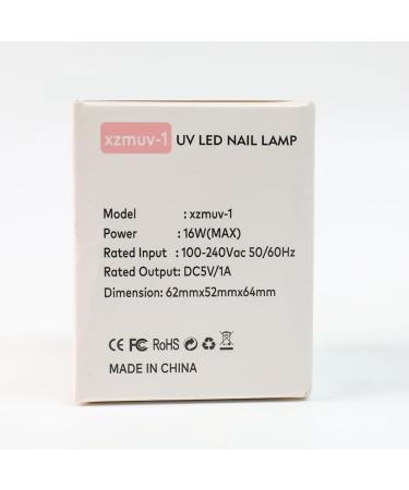 Mini LED UV Nail Dryer - Portable 16W USB Nail Lamp for Gel Nails - Pink Manicure Tool - Buy Online on SooperMarket.com