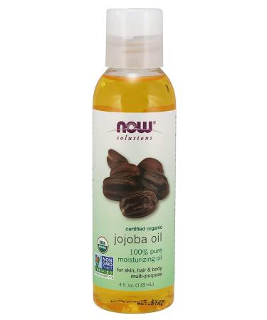 Solutions Certified Organic Jojoba Oil Now Foods 4 oz Liquid