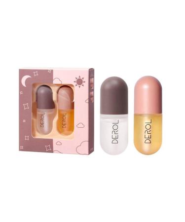 2 Pcs Lip Plumpe - Lip Plumper Set,Natural Lip Plumper,Natural Lip Care, Day & Night Serum 2pcs
