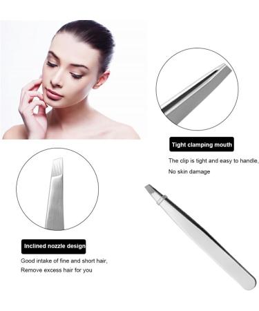 Dajidafu Hair Tweezers Stainless Steel Mirror with Matte Finish Easy to Grip Handy Comfortable Ergonomic Precision Eyebrow Clip - Buy Online on SooperMarket.com