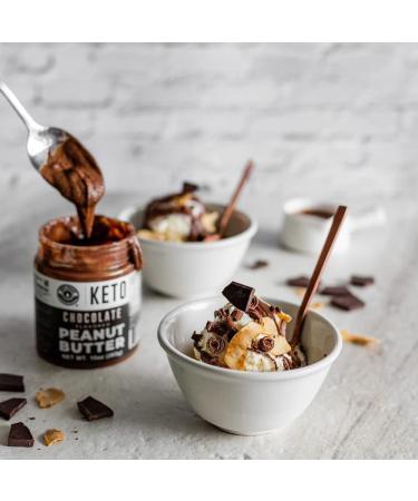 Keto Chocolate Peanut Butter Spread with MCT Oil | Vegan, Low Carb, Dairy-Free | 10 oz - Buy Online on SooperMarket.com