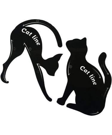 Mikinona Stencils 2pcs Eyeshadow Stencil Eye Stencil Eyeliner Model Card Cat Eye Stencil - Buy Online on SooperMarket.com