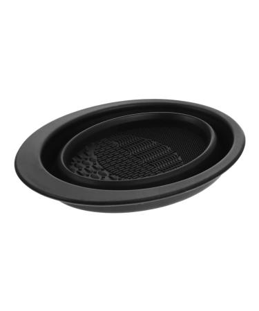 HAPINARY of makeup brush Makeup Brush Cleaning Pad cosmetic brush mat makeup brush cleaning bowl brush washing mat make up kit Brush Cleaning Tool not hurt Makeup Tools Silica gel