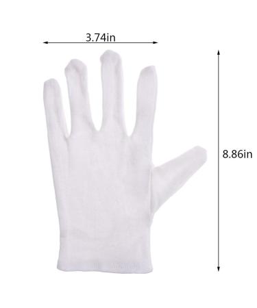 Sevenmye 6 Pairs Moisturizing Cotton Gloves | White Cosmetic & Spa Gloves for Soft Skin - Buy Online on SooperMarket.com