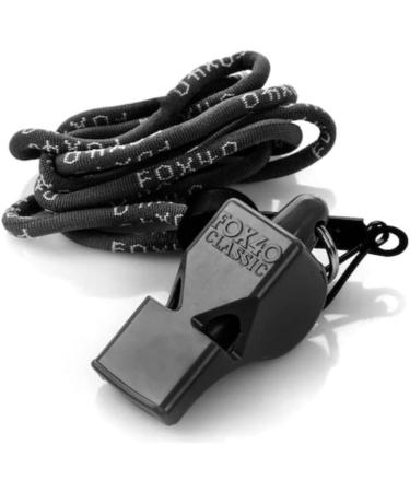 Fox 40 Classic Whistle Black - Loud and Reliable Sports Referee Whistle - Buy Online on SooperMarket.com