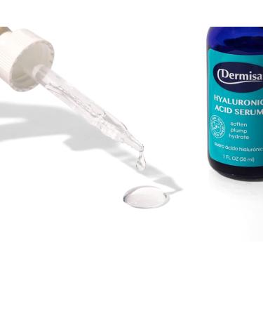 Dermisa Hyaluronic Acid Face Serum | 1% Pure Hyaluronic Acid Vitamin B5 & Beta-Glucan | Intense Moisturizer for All Skin Types | Paraben & Fragrance-Free - Buy Online on SooperMarket.com