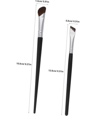 FOYTOKI 4 Pcs Contour Brush Angled Makeup Brush Eye Makeup Eyeliner Applicator Tool Brow Horse Hair - Buy Online on SooperMarket.com