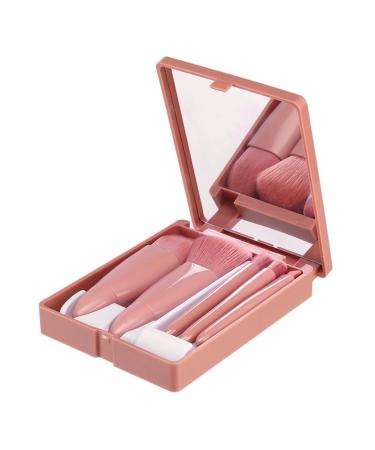 Bntaomle Mini 5 Makeup Brushes Multifunctional Makeup Brush with Mirror Powder Brush Eye Shadow Brush Blending Brush