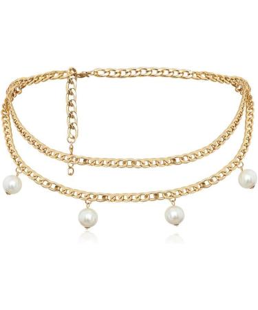 Xerling Big Pearl Waist Chain for Women - Bohemian Statement Belly Chain - Buy Online on SooperMarket.com
