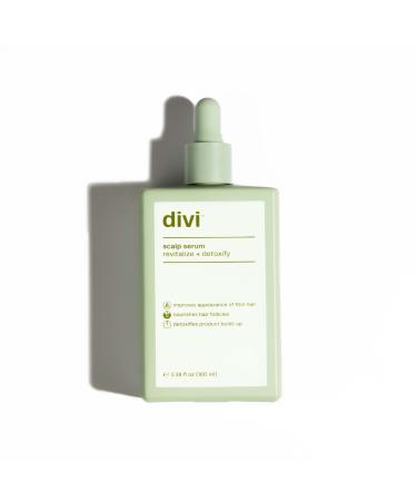 DIVI Scalp Serum 100mL, Revitalize and Detoxify, Aids against hair-thinning, nourishes hair follicles, detoxifies product build-up 3.38 Fl Oz (Pack of 1)