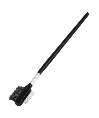 Double Head Eyelash Eyebrow Brush - 2 in 1 Metal Comb & Wood Handle for Ultimate Makeup Grooming - Buy Online on SooperMarket.com