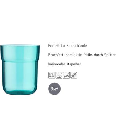 Mepal MIO Children's Drinking Glass - 250ml Deep Blue | BPA Free Dishwasher Safe Ideal for Kids 9 Months+ - Buy Online on SooperMarket.com