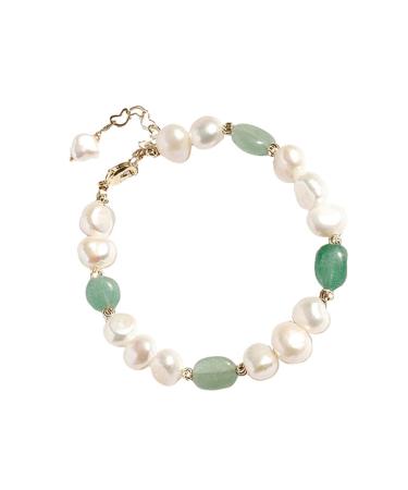 2pcs Fashion Bangle for Friends Decorative Bracelets Green Aventurine Bracelet Jewelry Wrist 19X1cm Green