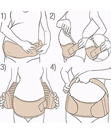 Jamila Maternity Belt | Pregnancy Support Waist Band for Back, Pelvic & Hip Pain Relief | Labor & Recovery Brace (Pink, Size L) - Buy Online on SooperMarket.com