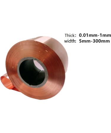 YebiO Pure Copper Tape Copper Skin Copper Foil Copper Skin Copper Sheet Grounding Copper Tape Grounding Copper Skin Red Copper Strip/0.1Mm*100Mm*1000Mm - Buy Online on SooperMarket.com