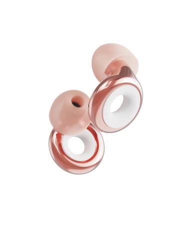 Loop experience plus earplugs - high fidelity hearing protection for musicians DJs drummer festivals and concerts - 18dB noise reduction - earplugs with extra accessories - rose gold