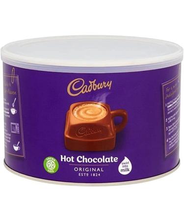 2 x Pack - Cadbury Hot Chocolate Original Instant Drinking Hot Chocolate Powder Coated on Truffles Cakes Milkshakes 2x1kg Tin By TBD365 GIFFTING