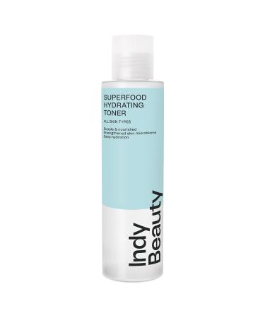 Hydrating Face Toner - Soothes & Targets Pores - Superfood Toner for Face - Panthenol Prebiotics & Extracts Strengthen Skin Barrier & Microbiome - Vegan & Fragrance Free - Indy Beauty - 150ml