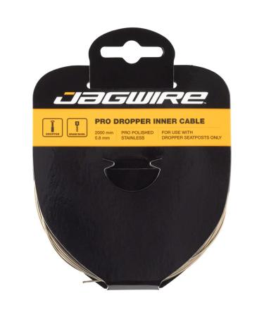 Jagwire Dropper Inner Cable-Pro Polished Stainless-0.8 x 2000 mm Adult Unisex Saddle, Black, One Size